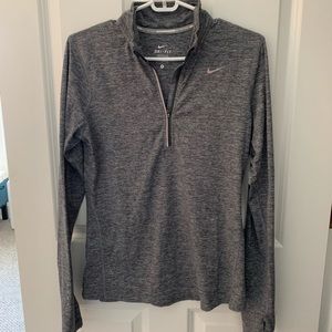 Nike Dri-Fit 1/2 Zip long sleeve running shirt SMALL